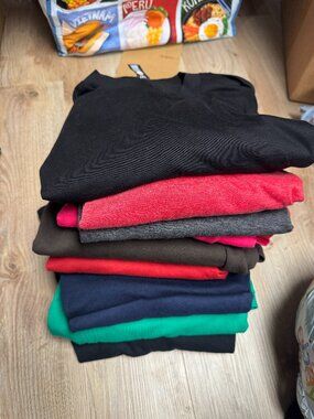 NEW 21 T-Shirts Plain Blank Bulk Craft Screen Print Embroidery Gilden Canvas Etc